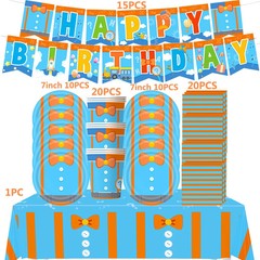 Happy Birthday Flag Banner Paper Tableware Latex Balloons Party Supplies Cake To