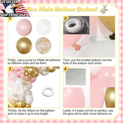 Purple Balloon Arch Kit Butterfly Baby Shower Decorations for Girl or Boy, Metal