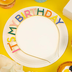 Happy Birthday Crown Rainbow It’S My Birthday Alloy Headband Birthday Headpiece