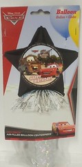 Disney Pixar Cars Birthday Star Foil Balloon Table Centerpiece Decoration NIP!