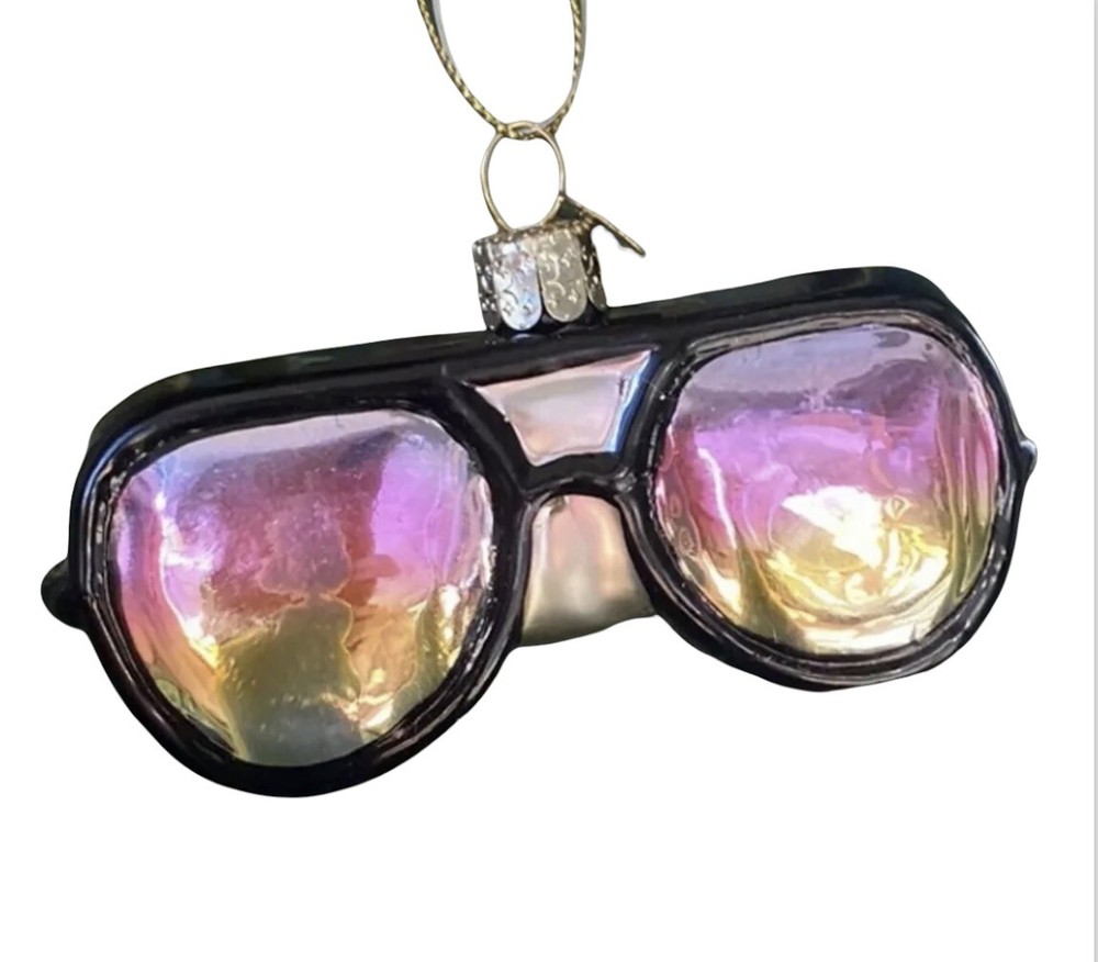 Sunglasses Ornament Black Rainbow Beach Surf Hawaii California Hollywood Rayban
