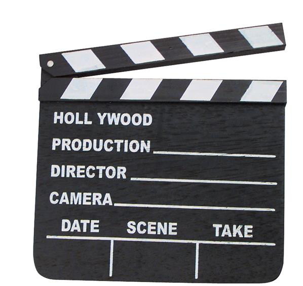 NEW HOLLYWOOD CLAPBOARD CLAPPER CLAP BOARD MOVIE SIGN DIRECTOR’S PROP CHALKBOARD