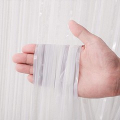 4 PCS White Foil Fringe Backdrop Curtain Tinsel Streamer Birthday Party Decor