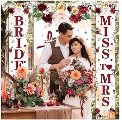 3 Pcs Fall Banner Set – Bridal Shower Decorations Autumn Floral Special Occasion