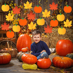 Fall Maple Leaf Hanging Swirls – 30 Pack for Home & Classroom Decor