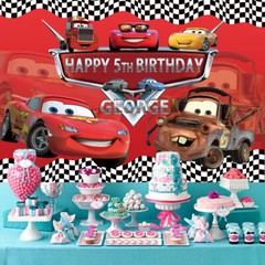 Disney Cars Personalised Custom Banner Backdrop Party Decor Birthday Gift