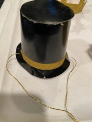 C R Gibson Party Hat Pack Small Party Hats 6 Top Hats 6 Gold Crowns *NEW/OPEN q2