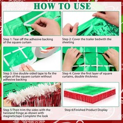 25 Pcs Christmas Parade Float Decorations for Trailer with 63″ Giant Inflatab…