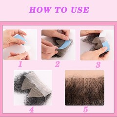Fake Private Hair, Invisible Realistic Bikini Body Hairs For Men and Women Fa…