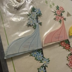 Vintage HONEYCOMB MOBILE Flower Parasol Jali Denmark Baby Shower