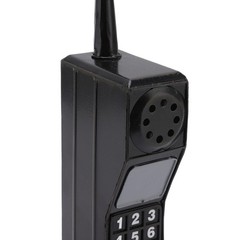 WGFOIP Retro Cell Phone Prop, 80s 90s Portable Brick Black