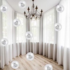 60 Pieces White Memorial Balloons Funeral Helium Remembrance Balloons Memorial
