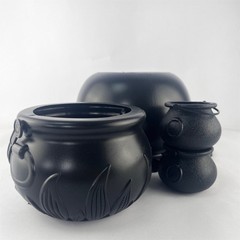 Halloween Party Essential Witch Cauldron Kettles 4Size for Candy Holders