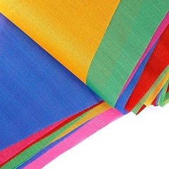 300pcs Colorful Pennant Banner Flags, 375ft Multicolor Banners Carnival Decor