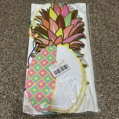 NWT Hanging Table Decorating Honeycomb Paper Pastel Pineapple Pack Of 6 NEW