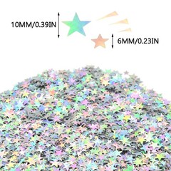 60g Glitter Star Confetti 6/10mm Metallic Foil Holographic Party Decoration