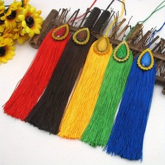 1X Crystal Tassel Pendant DIY Craft Accessories Curtain Bag Decoration Hanging