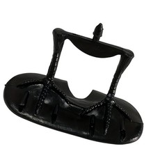 Black Raven Dummy Bird Scarer for Balcony Garden Outdoor Use 35×32.5x22cm