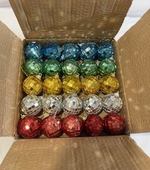 Reflective Mirror Disco Ball Decor. 25 pcs In Box. Size 1 inch.