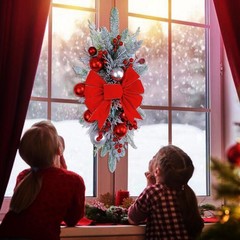 Handmade Christmas Wreath Garland Stairway Home Decoration