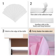 6ft Pink Tutu Tulle Table Skirt for Rectangle Round Tables Chiffon Table Clot…