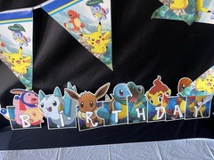 Pokemon Birthday Party Decorations Pikachu Charmander New Banner Plates