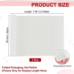 7.5ft Long 20″ Wide, Crepe Paper Roll Crepe Paper Decoration White
