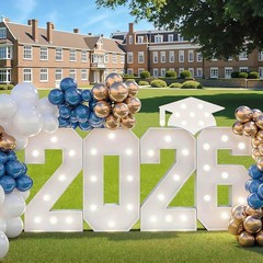 DIY 2.3ft Light Up 2026 Graduation Letters – Perfect for Prom and Ceremonies