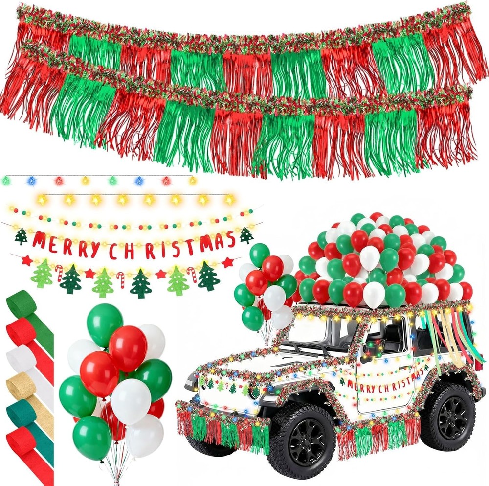 119 Pcs LED Christmas Parade Float Large Car Decoration Kit Colored Light String