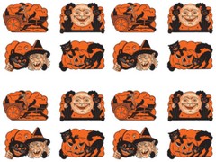 Wholesale Vintage Halloween Cat Cutouts 4 Packs Beistle Bulk Party Supplies Four