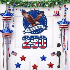 Celebratory 250th Anniversary Eagle Wreath – Perfect for July 4th Festivities
