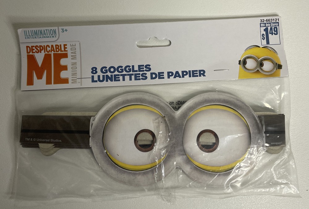 Despicable Me 8 Goggles NEW Minions Happy Birthday Party Supplies Gifts Mask
