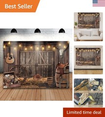 7x5FT Western Cowboy Backdrop Party Decorations Wild West Rodeo Decor Rustic …