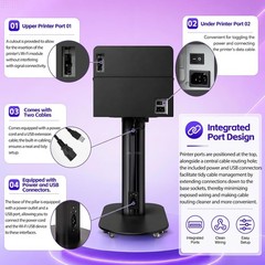 Photo Booth Machine for iPad &Photo Booth Printer Stand for Wedding Party Event