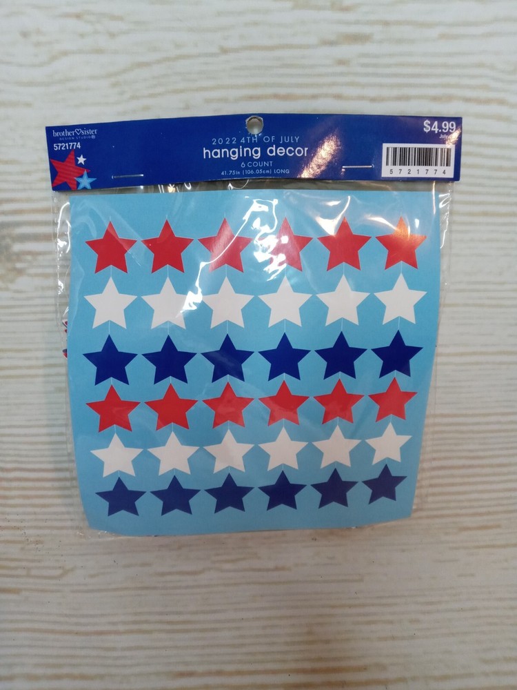 ~New! Stars Backdrop Background Party Decorations July 4th USA 250 American Flag