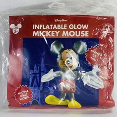 New! 22” Disney Parks Mickey Mouse Inflatable Glow Lights Up Balloon