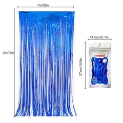 1 * 2-meter silver rain silk curtain graduation season party decoration supplies