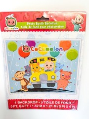 Cocomelon Party Pack Includes All 3! Helium Ballon, Backdrop And Ballon Arch!