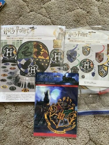 Harry Potter Party Table Dec Kit, Swirl Decorations NEW