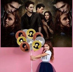 Twilight Party Supplies Birthday Decoration Set Balloons Cake Toppers Banner