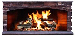 Cardboard Fireplace Stand Up | Fake Brick Cutout Decoration for The Background |