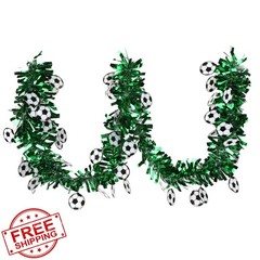 VToALARD Soccer Tinsel Garland World Cup Style 1