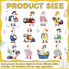 48 Pcs Silly Goose Cutouts Classroom Decorations Silly Goose Bulletin Board Deco