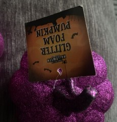 Glitter Foam Pumpkins Purple X2