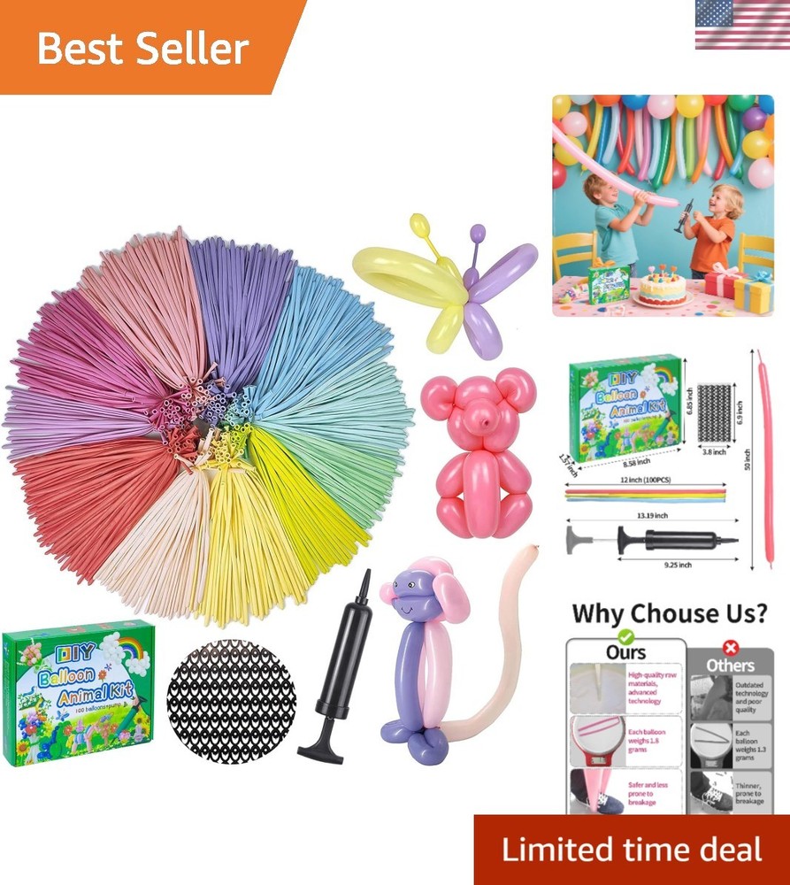 Long Balloons with Pump, Latex Twisting Balloons animal kit, Birthday Gifts …