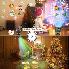 Christmas Light LED Snowflake Holiday Projector Laser Lamp Xmas Party Decoration