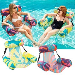 Inflatable Pool Float Chair 2 Pack Pool Floats Adult Heavy Duty, Water Float…