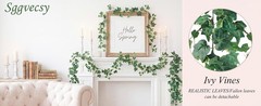 3 Pcs Artificial Ivy Vines Kit 6.4Ft Odorless Silk Ivy Garland with Green Leaves