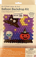 Halloween Latex Foil Balloon Backdrop Kit Wall Decoration 260 Pieces Bat Pumpkin