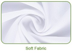 10x8FT White Backdrop Curtains for Parties, Polyester Photo Fabric Curtain